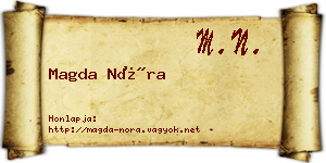 Magda Nóra névjegykártya